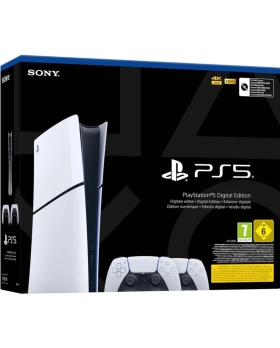 PS5 Console Digital Slim 825GB +2 Dualsense White ITA