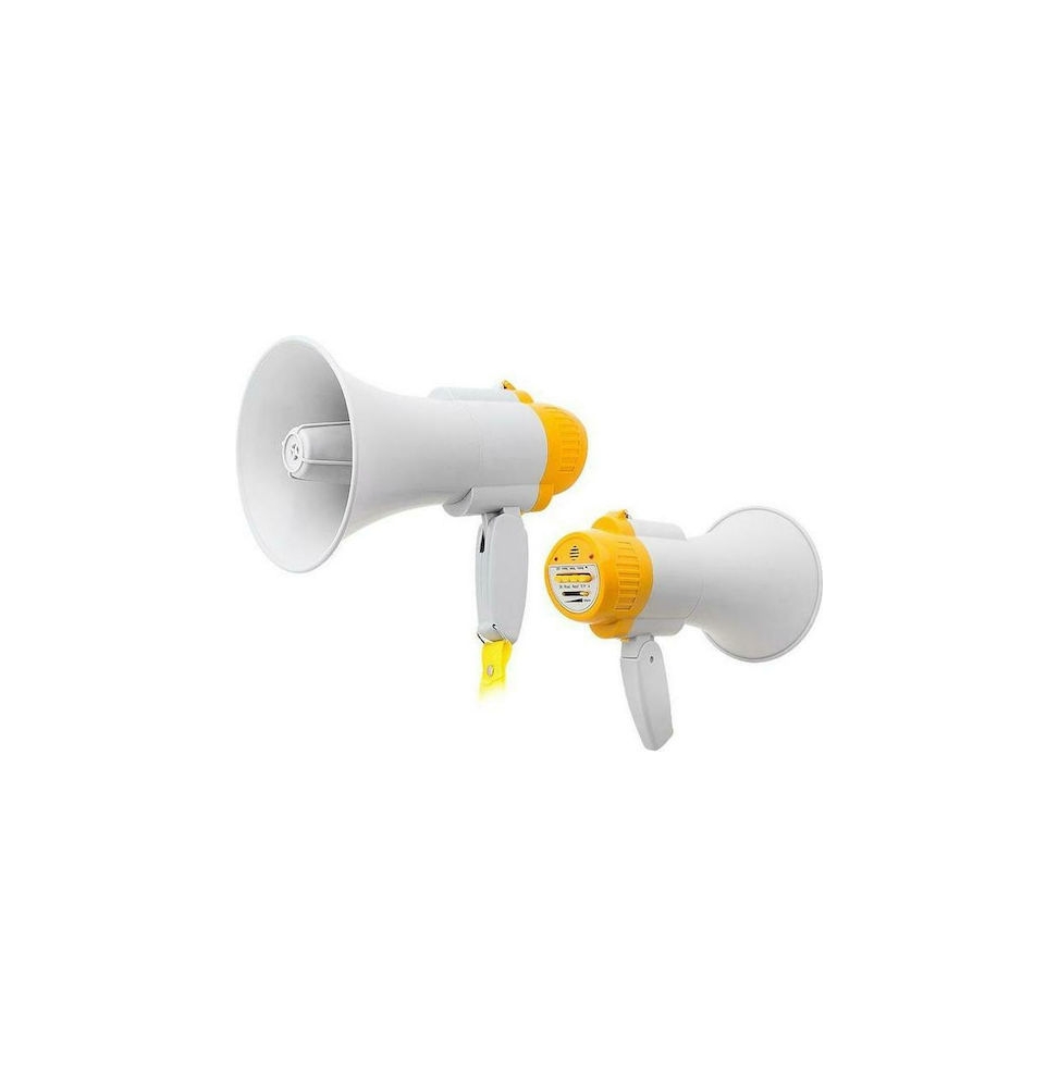 EcoPrice Megafono Portatile da Stadio/Tifoso Funzione Registra - Batteria ricaricabile - HQ-108