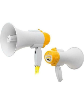 EcoPrice Megafono Portatile da Stadio/Tifoso Funzione Registra - Batteria ricaricabile - HQ-108