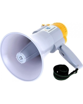 EcoPrice Megafono Portatile da Stadio/Tifoso Funzione Registra - Batteria ricaricabile - HQ-108