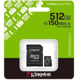 Kingston Micro SD 512GB Cl10 Canvas S.Plus...