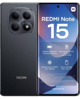 Xiaomi Redmi Note 15 6+128GB 6.77" NFC Black DS EU