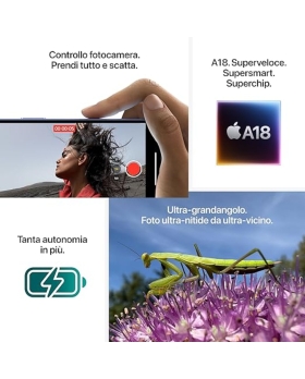 Apple iPhone 16 256GB 6.1" Black MYEE3HN/A