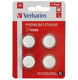 BATTERIA VERBATIM 4PZ CR2032 49533