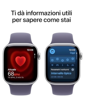 Apple Watch Serie 11 42mm AC/Silver SB/Purple Fog M/L ITA MEU74QL/A