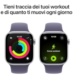 Apple Watch Serie 11 46mm AC/Silver SB/Purple Fog S/M ITA MEV94QL/A