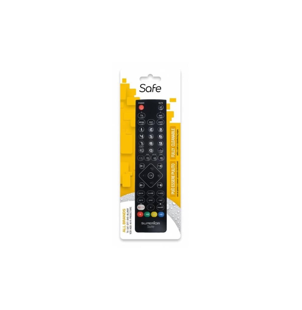 SUPERIOR TELECOMANDO UNIVERSALE LAVABILE SLIM SAFE 2IN1 NERO