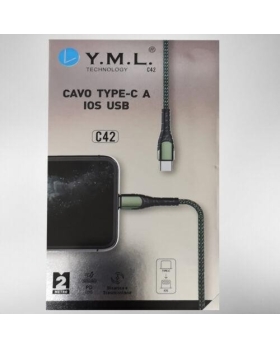 Yml Cavo Compatibile Per Ios Usb Mod.p18 2.1a Size 300cm