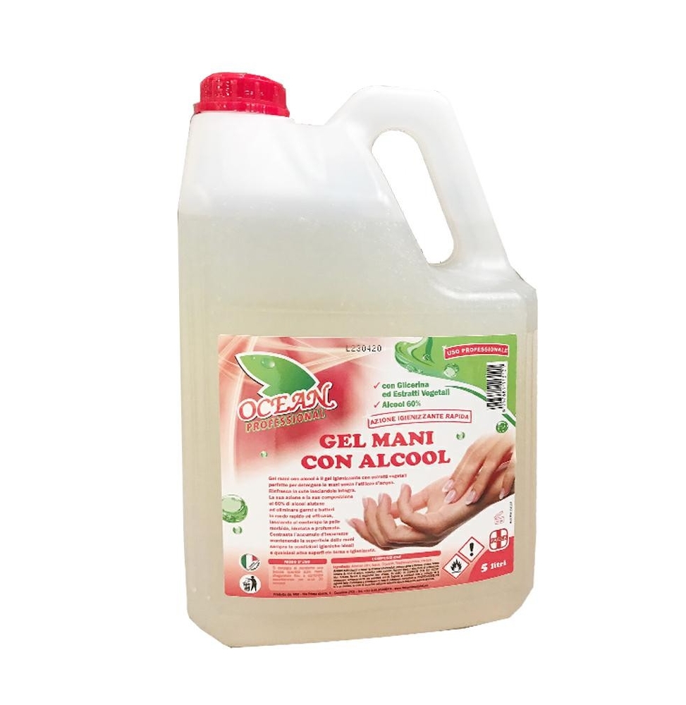 OCEAN GEL MANI CON ALCOOL 5 L
