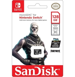 Switch Micro Sdxc Sandisk 128gb Fortnite Skull Trooper