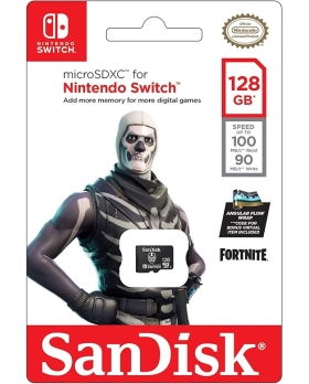 Switch Micro Sdxc Sandisk 128gb Fortnite Skull Trooper