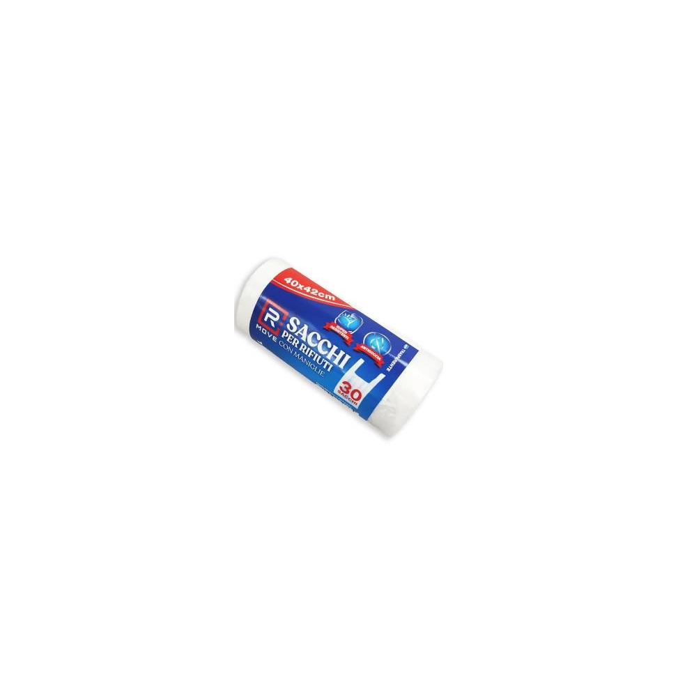 Rmove 1rotolo Da 30 Sacchi Rifiuti 40X42CM CON MANIGLIE TRASPARE