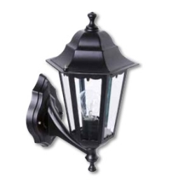 Lant. ant braccio E27 60W ginevra nero