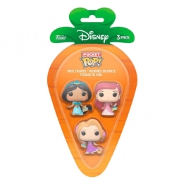 FUNKO CARROT POCKET POP! DISNEY - RAPUNZEL, ARIEL AND JASMINE