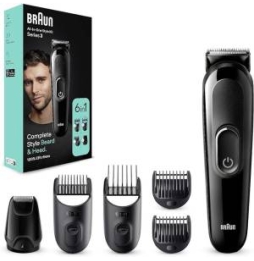 Braun Regolabarba E Capelliseries 3 Mgk3410 Nero