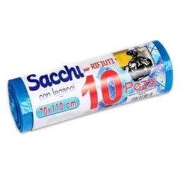 ROTOL0 DA 10 SACCHI PERRIFIUTI 70X110CM BLU